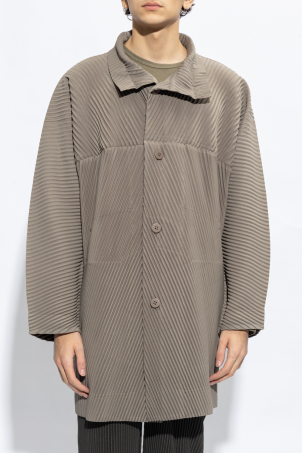 美品 HOMME PLISSE カーディガン 3 グリーン 美品 HOMME PLISSE カーディガン 3 グリーン HOMME PLISSÉ ISSEY